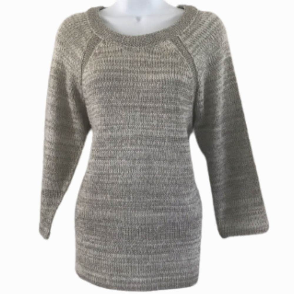 NWT The Limited Metallic Knit Sweater 3/4 sleeve